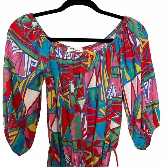 Million Bullpup Geometric Print Cover Up / Romper - Picture 2 of 10